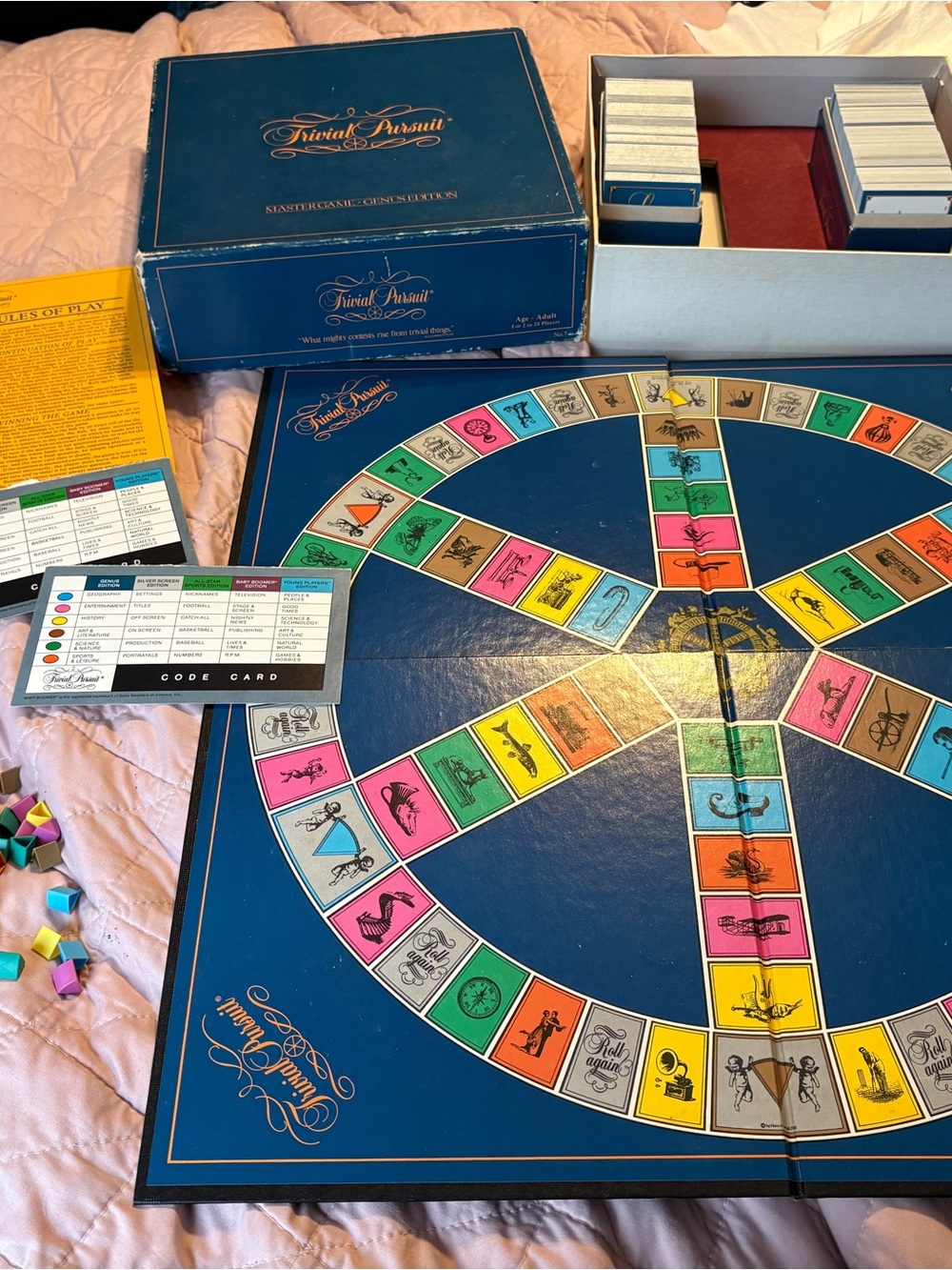 Vintage 1981 Trivial Pursuit Master Game - Genus Edition board game